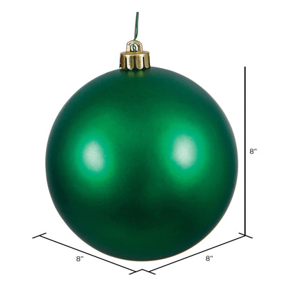 Vickerman 8" Emerald Matte Ball Ornament