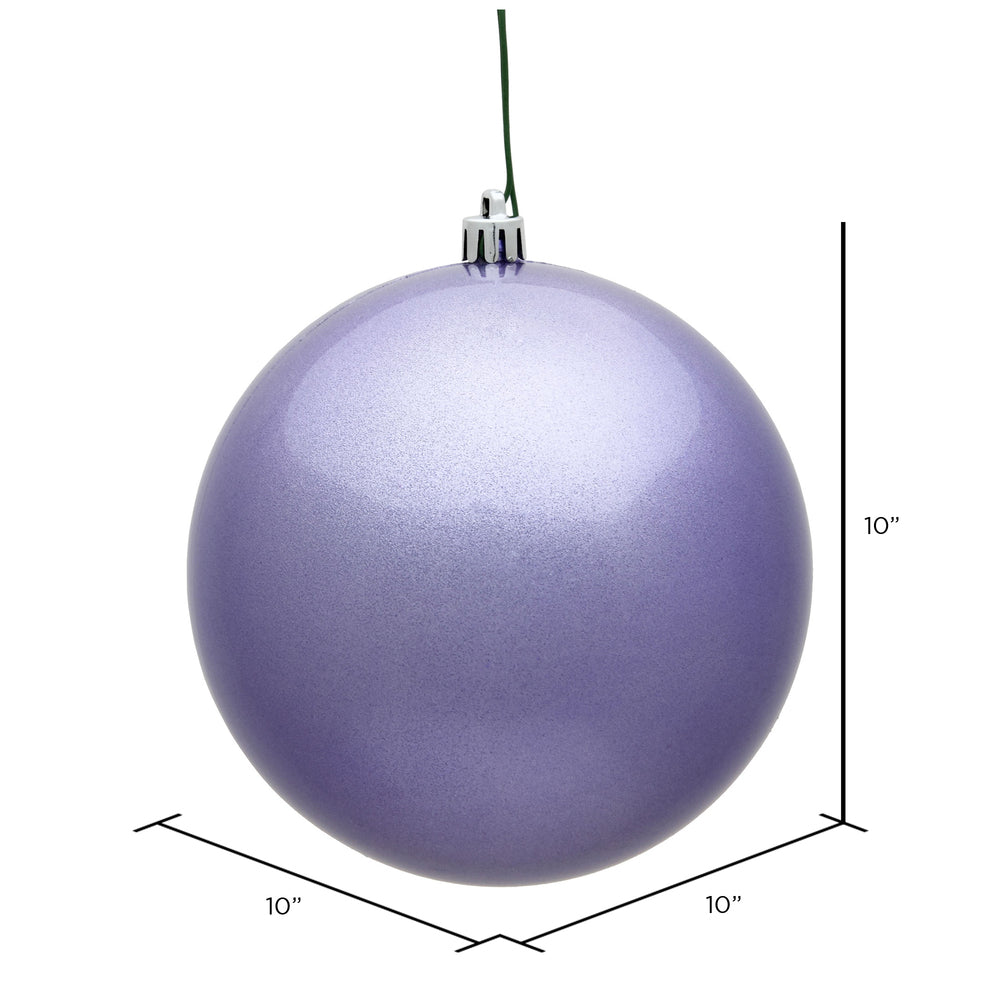 Vickerman 10" Lavender Candy Ball Ornament