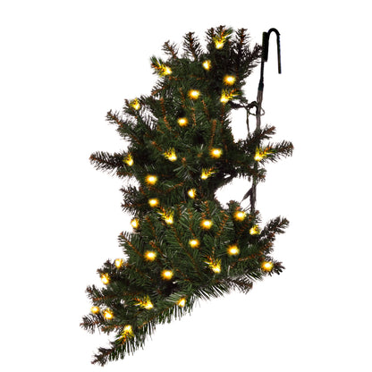 Vickerman 12' x 68" Artificial Pre-Lit Slim Grand Teton Frame Tree with LED Warm White 5mm Single Mold Lights