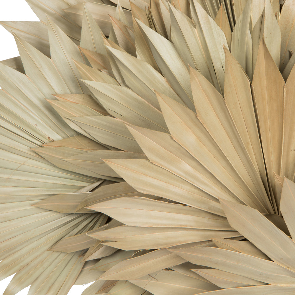 Vickerman Natural Botanicals 20" Palm Sun Spear Natural. Includes 50 pieces per Pack.