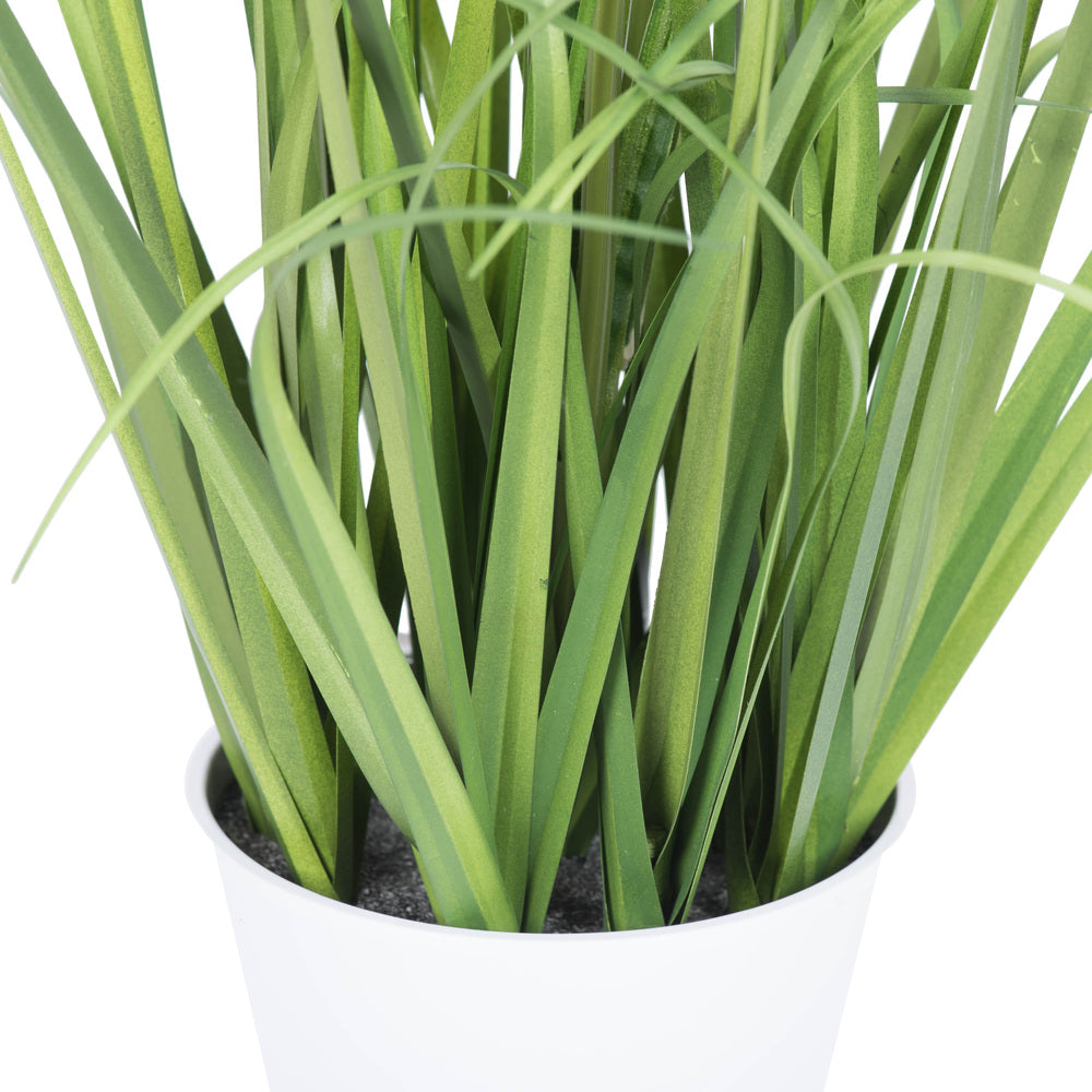 Vickerman 32" Artificial Green Potted Bamboo and Grass.