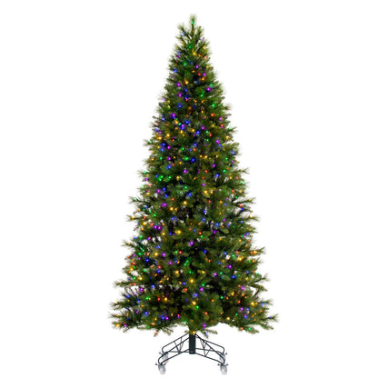 Vickerman 9' x 51" Jackson Pine Artificial Pre-Lit Christmas Tree Multi-Colored Lights.