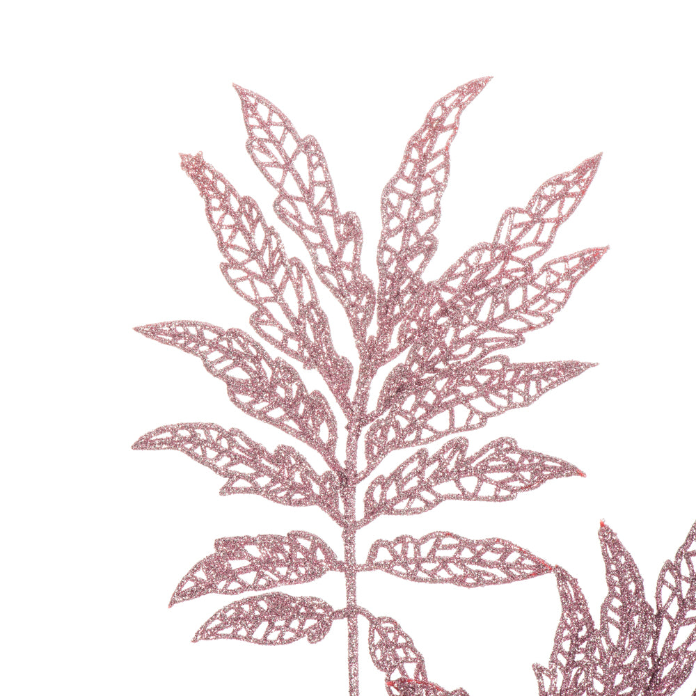 Vickerman 22" Mauve Glitter Sumac Artificial Christmas Spray. Includes 6 sprays per pack.