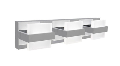 ASD Lighting LED Vanity 3-light 15W 120V CCT Selectable 2700/3000/4000/5000/6000K Dimmable Chrome ETL