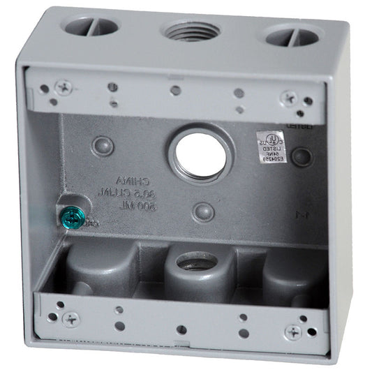 Westgate 1/2” Trade Size, 3 Outlet Holes, 30.5 Cu. In., Electrical Products, Gray Finish