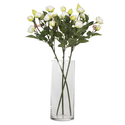 Vickerman 20.5'' Artificial Tea Rose Spray. Includes 3 sprays per pack.