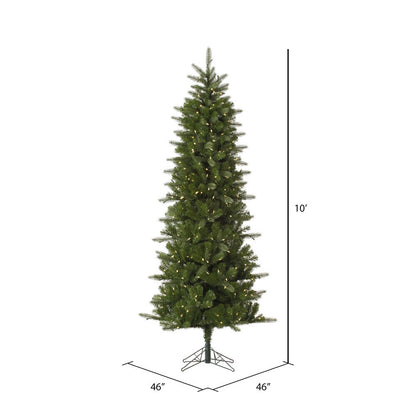 Vickerman 10' Carolina Pencil Spruce Artificial Christmas Tree Warm White Dura-Lit® LED Lights