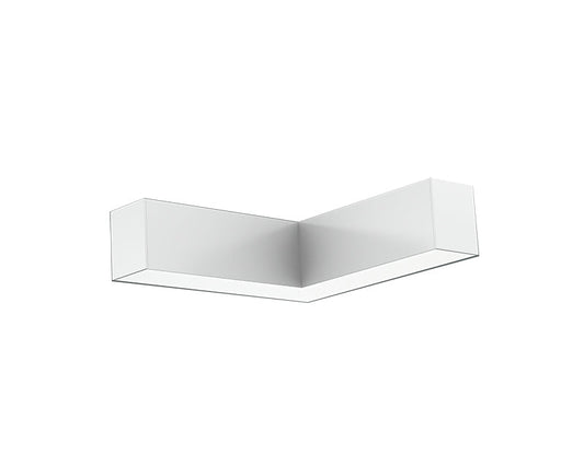 Westgate  SCX 2.75In Linear 1-Foot L Section 30K/35K/40K/50K With End Caps, Commercial Indoor Lighting, Sandy White Finish, 0~10V Dimmable