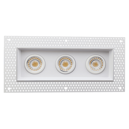 Goodlite 3 Inch Trimless LED Triple Gimbal Fixture, Selectable Color Temperature, 27,30,35,41,50K