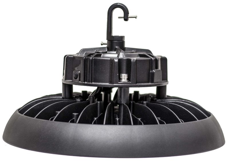 Westgate LED High-Lumen UFO  High Bay, 110° Beam Angle, Industrial Lighting, 100W, 13000 Lumens, 5000K, Black Finish, 1~10V Dimmable