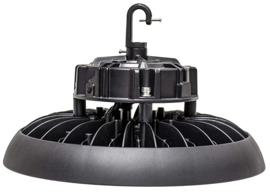 Westgate LED High-Lumen UFO  High Bay, 110° Beam Angle, Industrial Lighting, 100W, 13000 Lumens, 5000K, Black Finish, 1~10V Dimmable