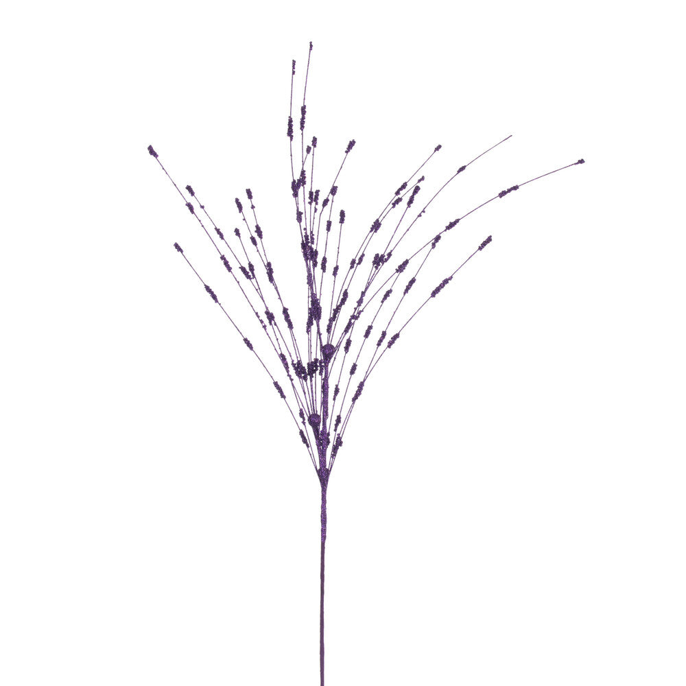 Vickerman 36" Purple Berry Glitter Spray 6 per bag.