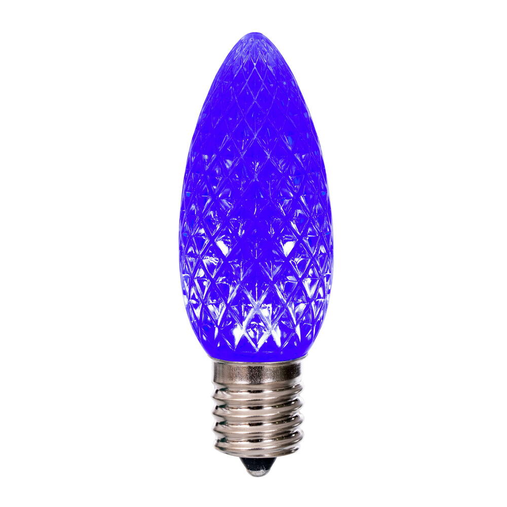 Vickerman C9 LED Blue Faceted Replacement Bulb bag of 25