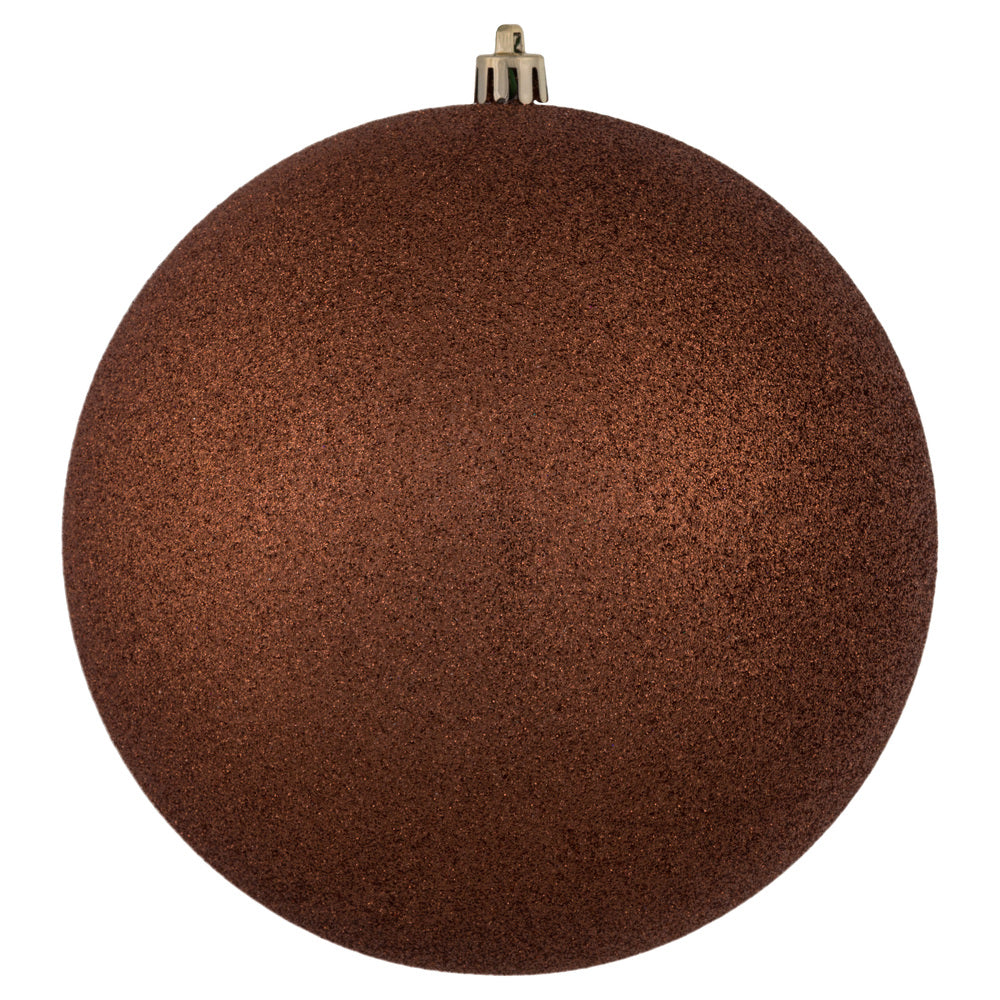 Vickerman 6" Coral Glitter Ball Ornament 4 per Bag