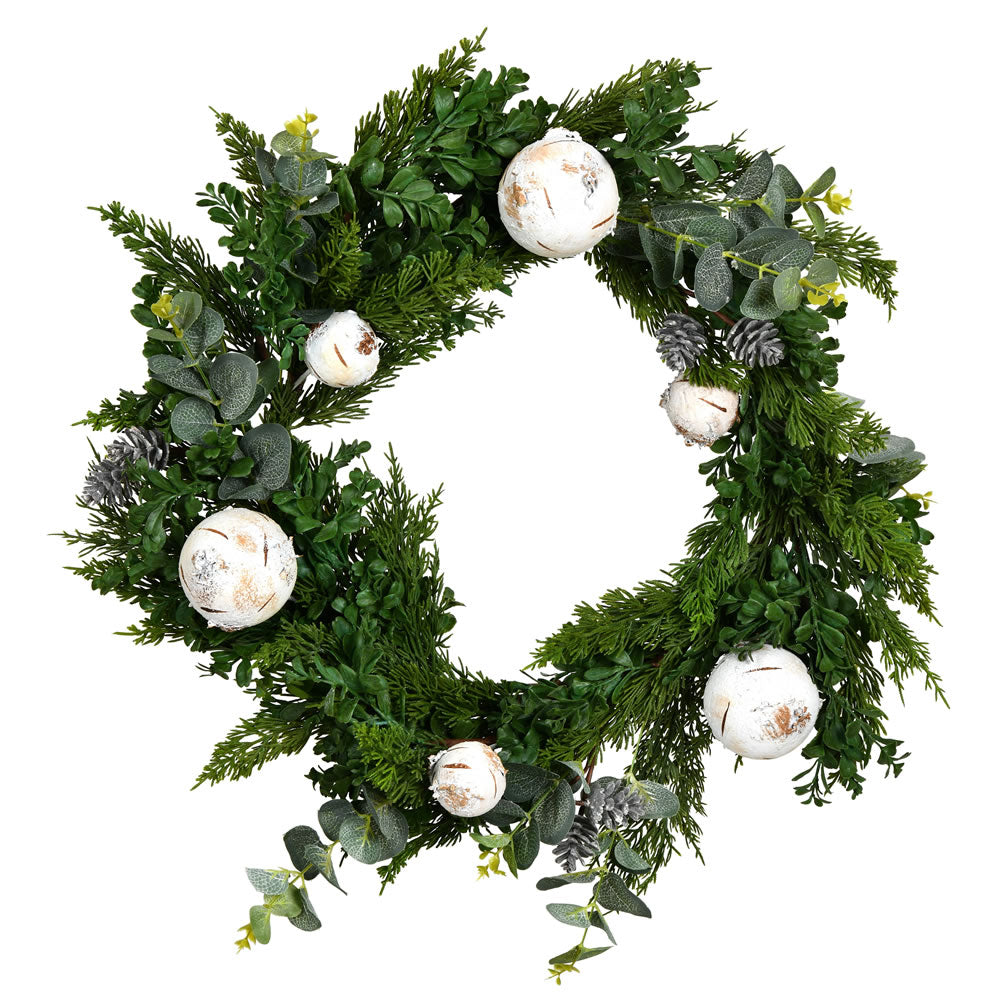 Vickerman 22" Green Cypress Blend Artificial Christmas Wreath Unlit