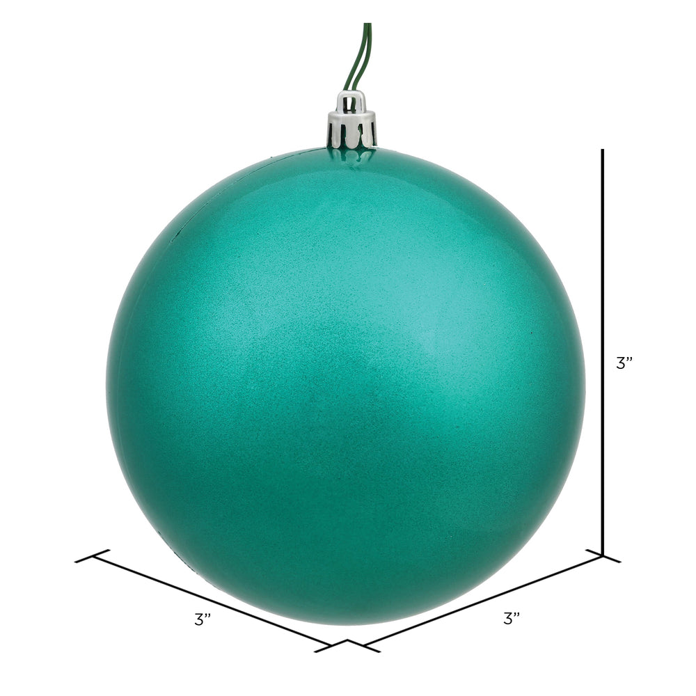 Vickerman 3" Sea Foam Candy Ball Ornament 12 per Bag