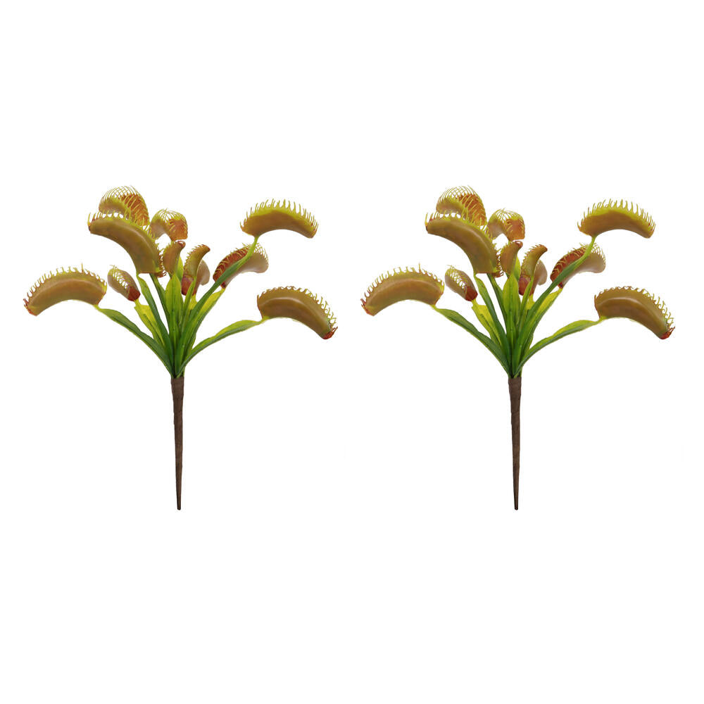 Vickerman 12" Green Artificial Venus Flytrap Plant 3/pk
