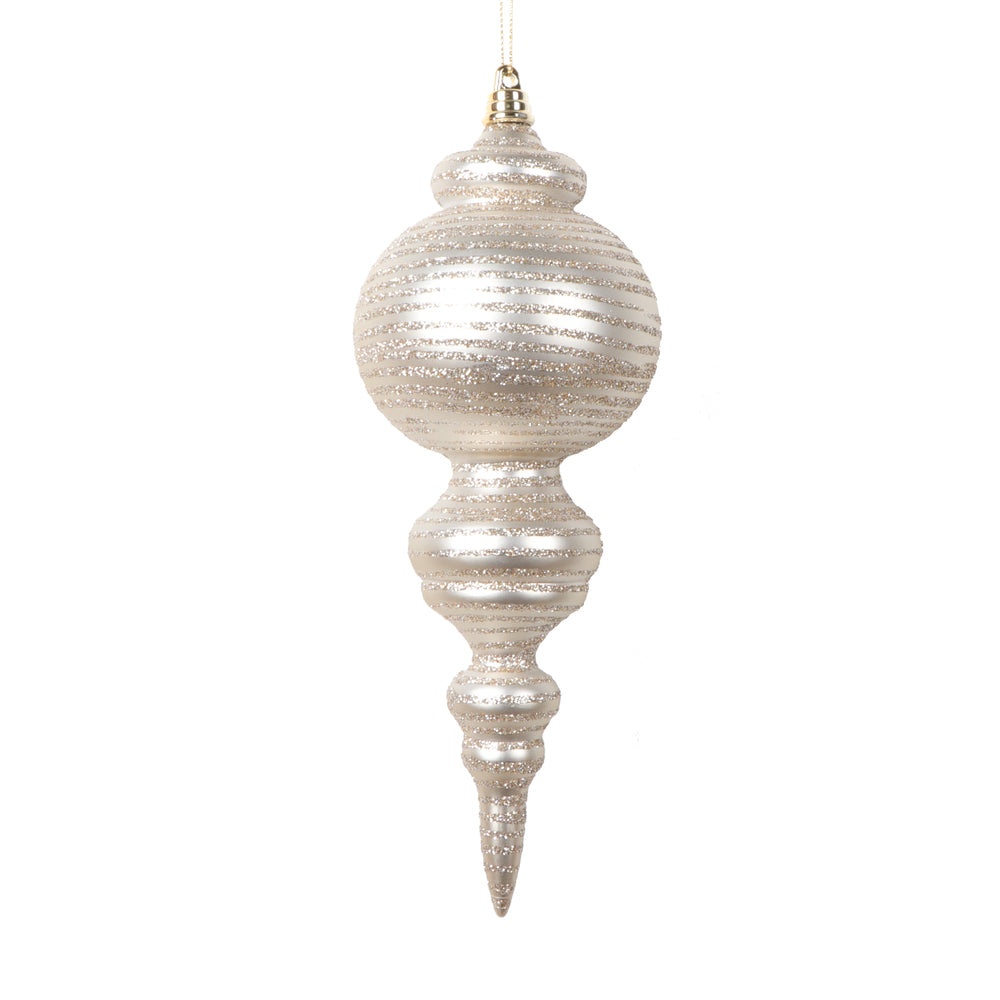 Vickerman 10" Matte Oat Finial Ornament 2 per bag.