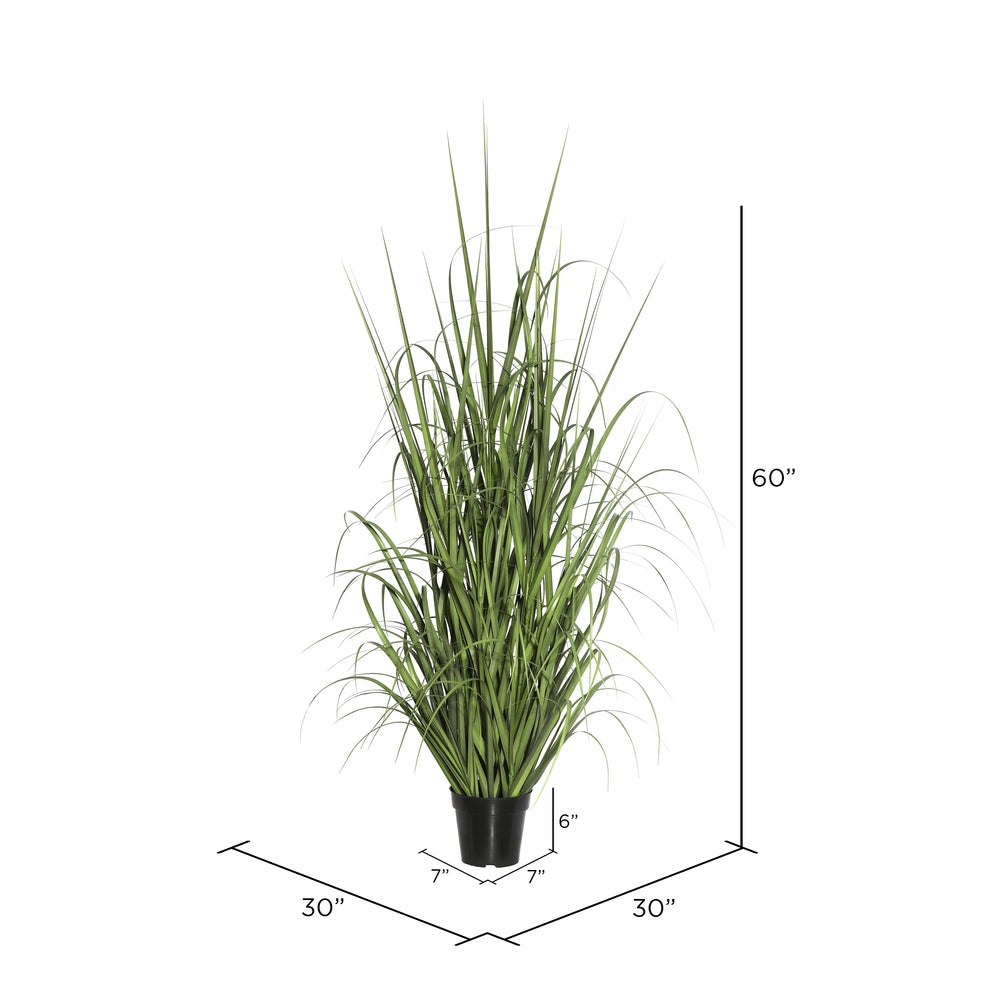 Vickerman 60" Artificial Green Potted Ryegrass.