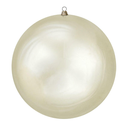 Vickerman 20" Giant Shiny Champagne Ball Christmas Ornament UV Resistant