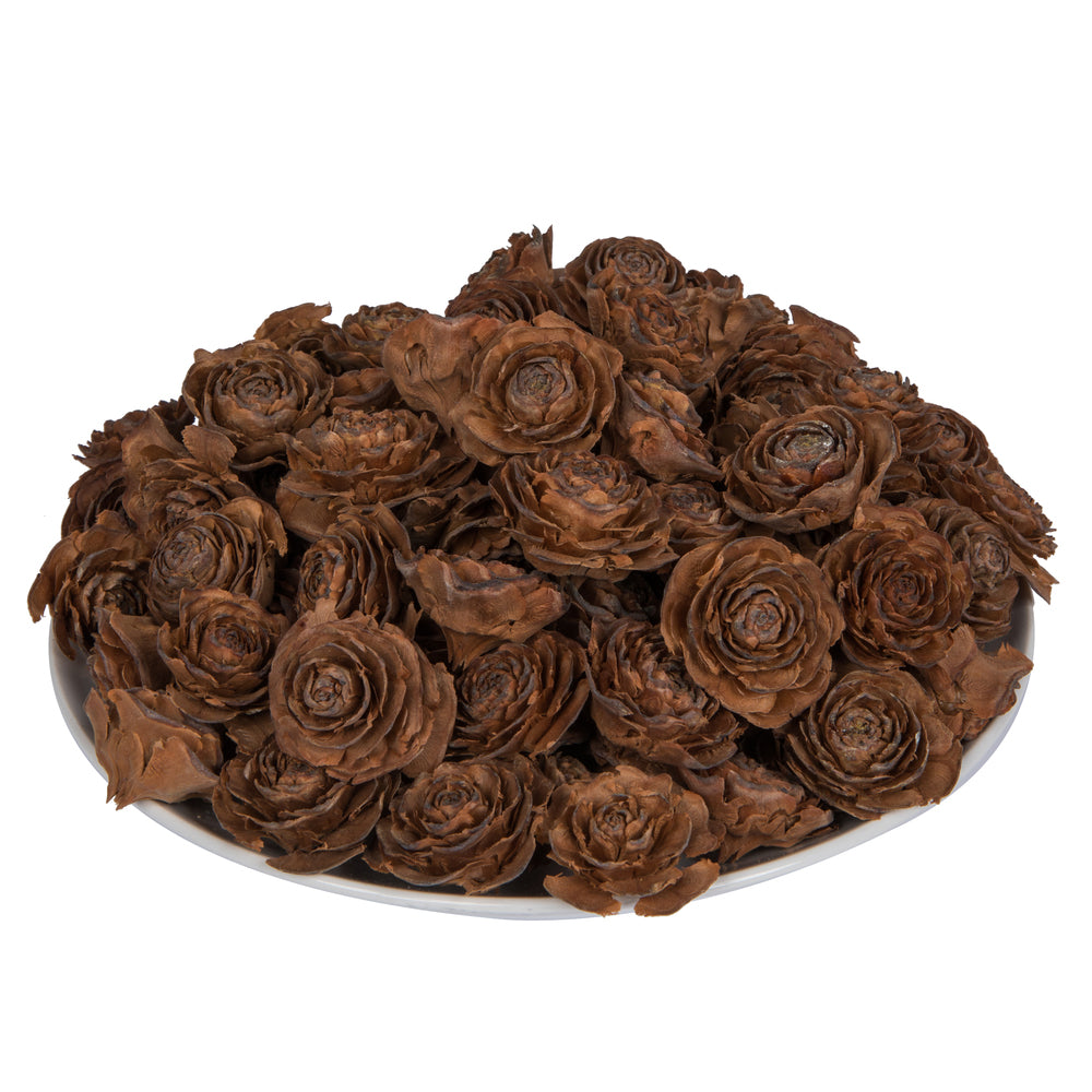 Vickerman Natural Botanicals 1.3"-1.8" Cedar Rose 100 Pieces per Polybag. 100 cedar roses per unit.