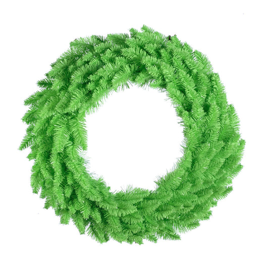 Vickerman 60" Lime Artificial Christmas Wreath Lime Dura-Lit LED lights.