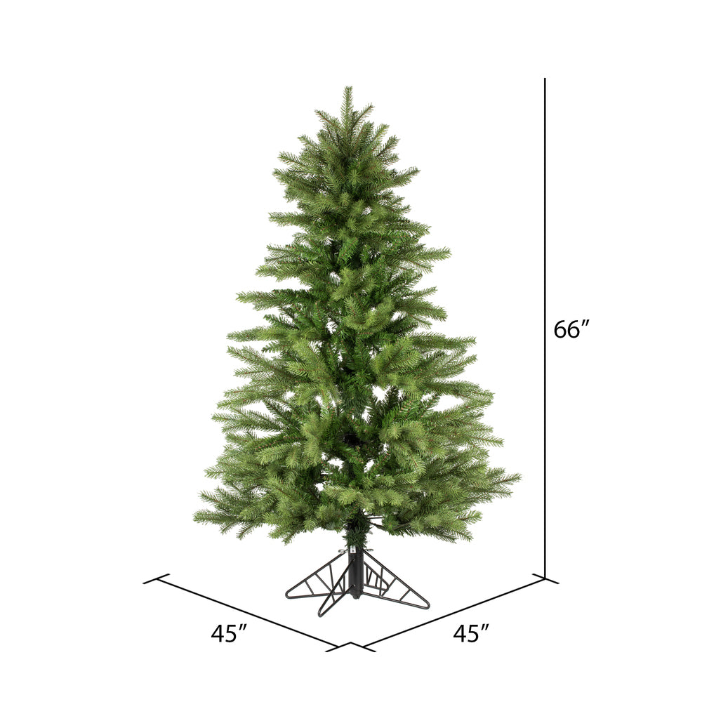 Vickerman 5.5' x 45" Balsam Spruce Artificial Christmas Tree Unlit