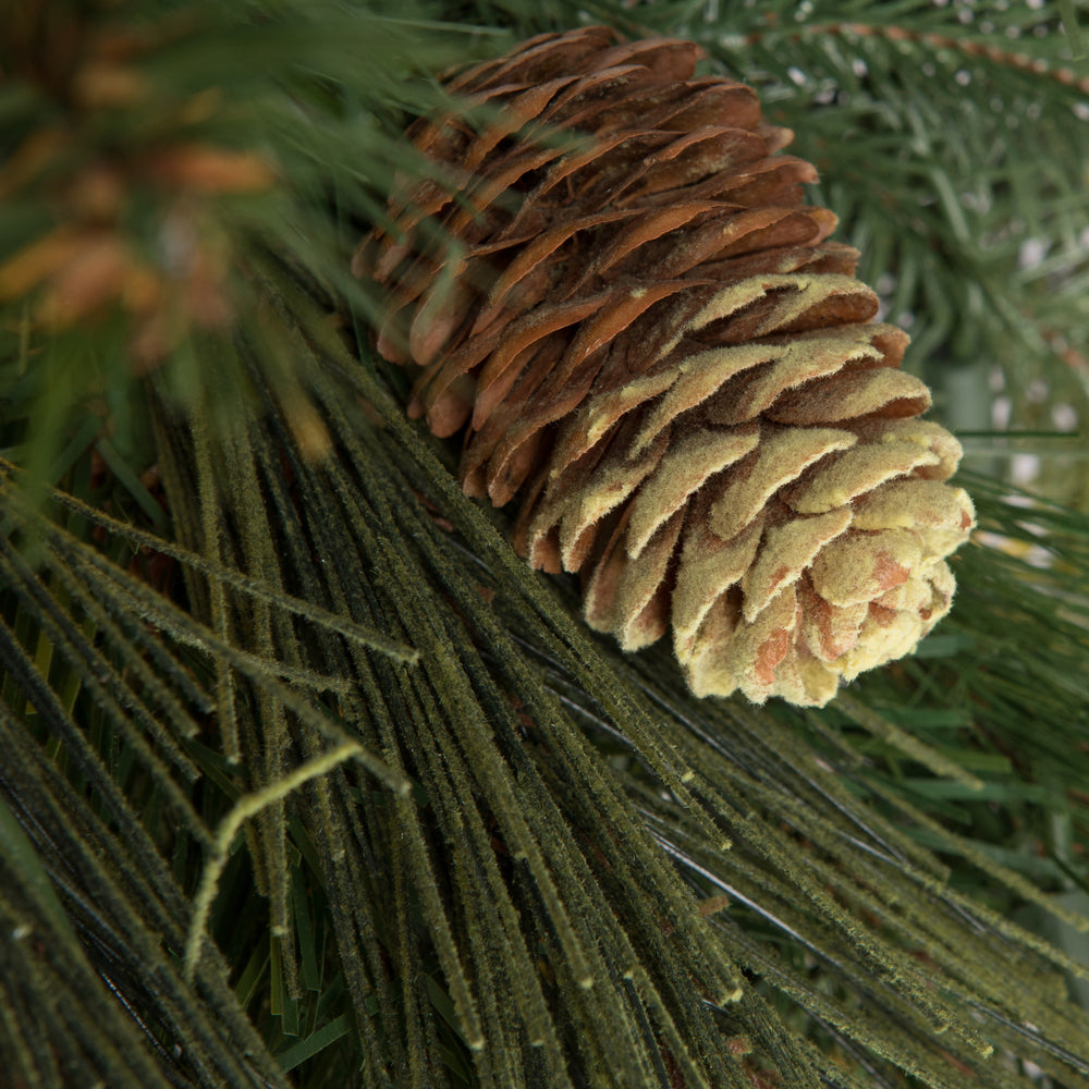 Vickerman 36" Emerald Mixed Fir Artificial Christmas Teardrop Dura-Lit® Clear Mini Lights