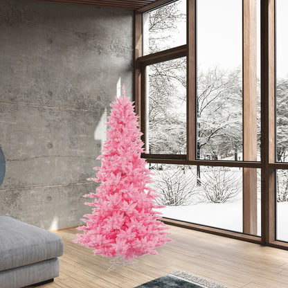 Vickerman 6.5' Pink Fir Artificial Christmas Tree Pink  Dura-lit LED Lights