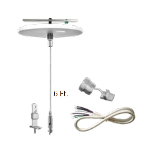 Westgate Adj. 6Ft 1/16In Suspension Canopy Complete Kit For Both Sides With Keyhole End Connectors, Commercial Indoor Lighting