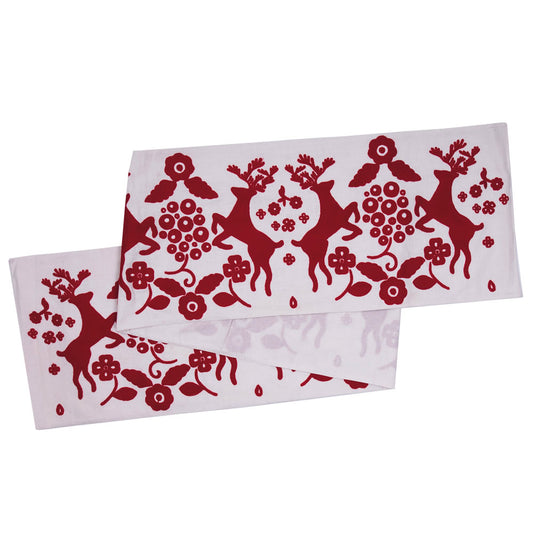 Vickerman Decorative 14" x 90" Scandia Christmas Table Runner