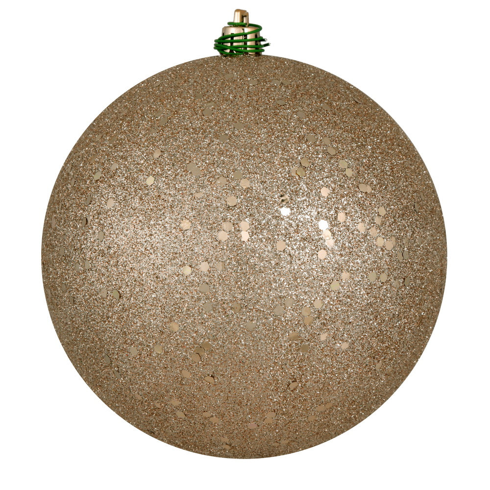 Vickerman 4" Oat Sequin Ball Ornament 6 per Bag