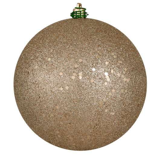 Vickerman 4" Oat Sequin Ball Ornament 6 per Bag
