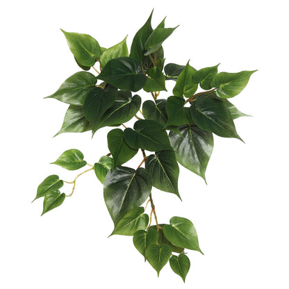 Vickerman 18" Artificial Green Pothos Hanging Bush3/pk