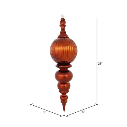 Vickerman 28" Copper Shiny Finial Ornament