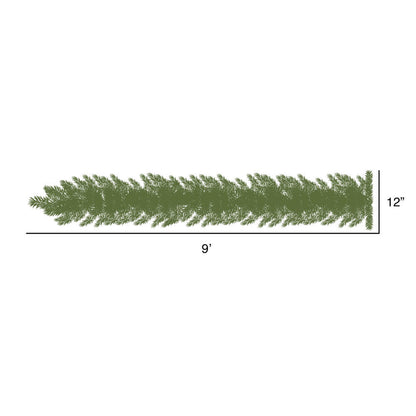 Vickerman 9' Camdon Fir Icicle Artificial Christmas Garland Unlit