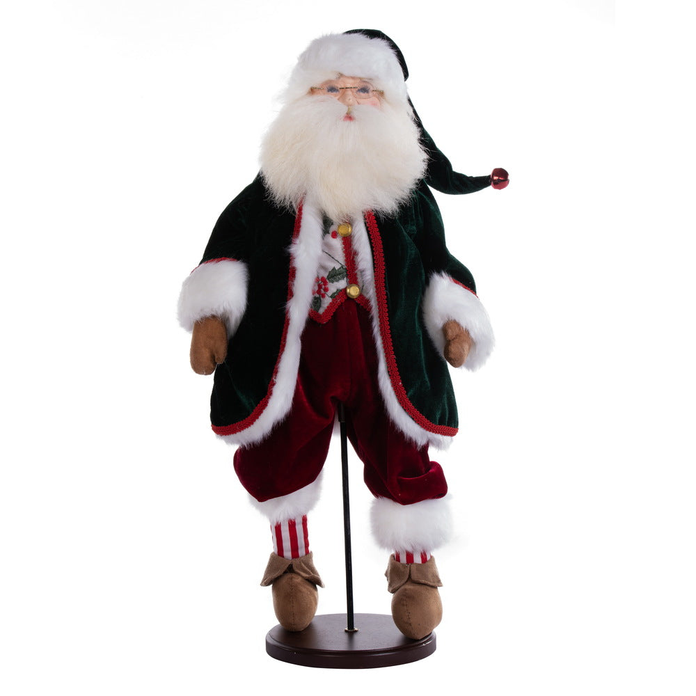 Vickerman 19" Jingle Bell Collection Santa Doll with Stand