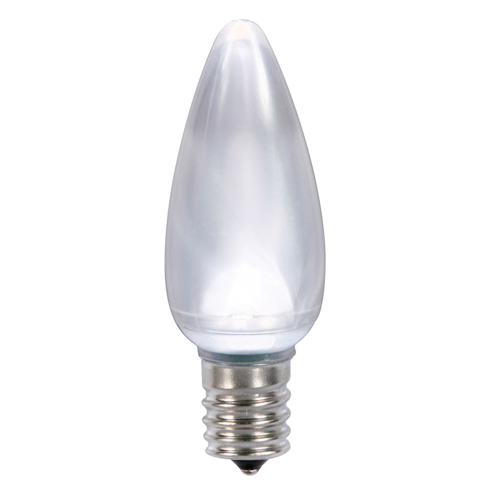 Vickerman C9 Ceramic LED Cool White Twinkle Bulb  Nickel Base  120V .6 Watts 25 Bulbs per Pack