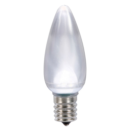 Vickerman C9 Ceramic LED Cool White Twinkle Bulb  Nickel Base  120V .6 Watts 25 Bulbs per Pack