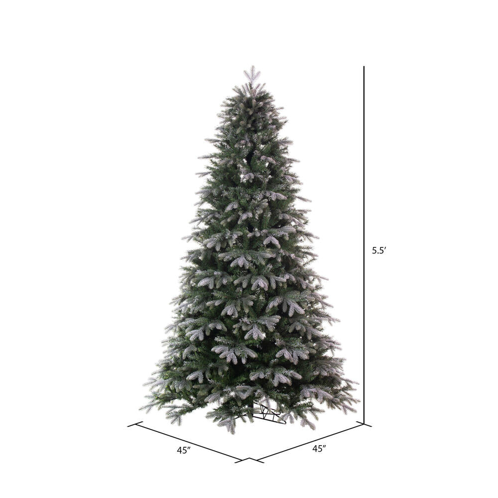 Vickerman 5.5' x 45" Frosted Douglas Fir Artificial UnLit Christmas Tree.