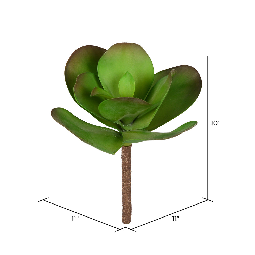 Vickerman 10 by 11 Inch Artificial Green Succulent Stem Set of 3