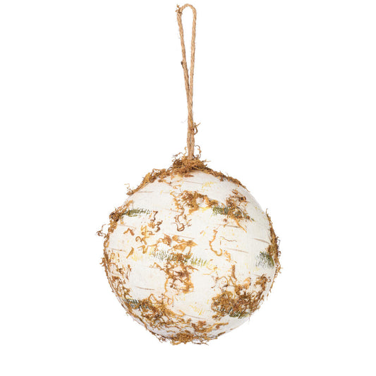 Vickerman 8" Artificial Birch Ball Christmas Ornament