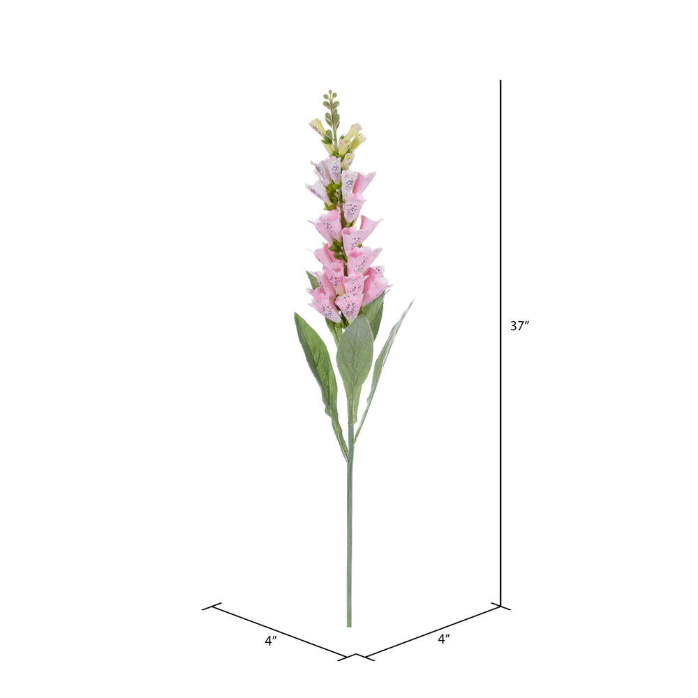 Vickerman 36" Artificial Pink Foxglove Stem