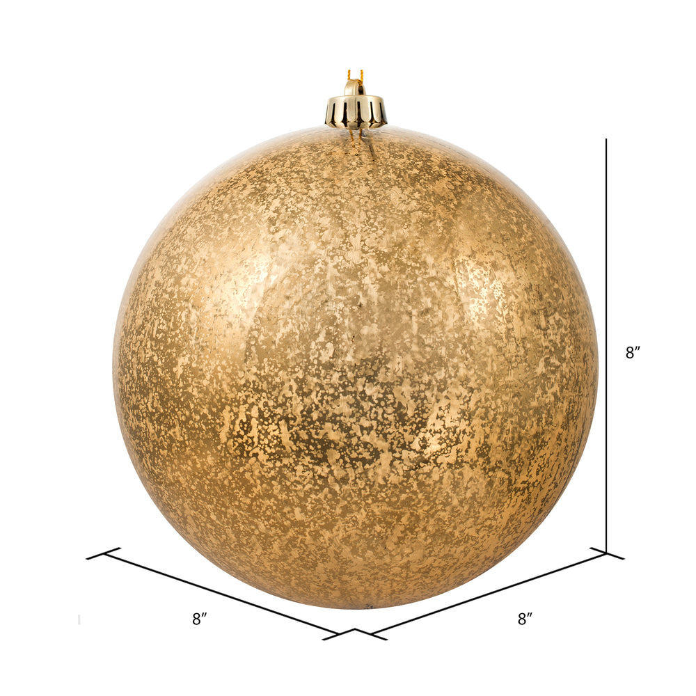 Vickerman 8" Mocha Shiny Mercury Ball Ornament