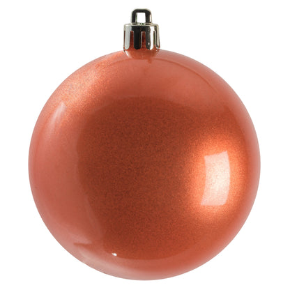 Vickerman 4" Coral Candy Ball Ornament 6 per Bag