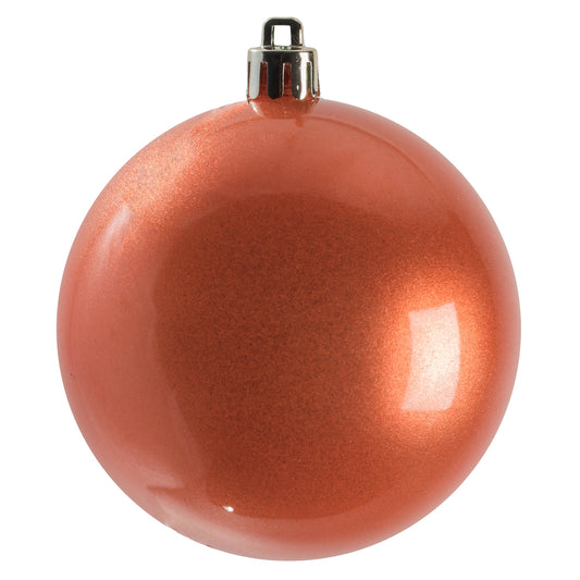 Vickerman 4" Coral Candy Ball Ornament 6 per Bag