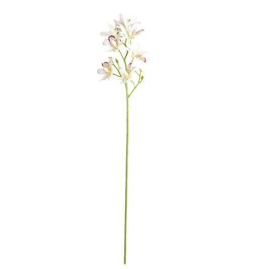 Vickerman 32" Artificial White Orchid Stem