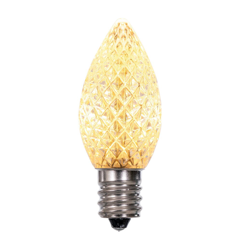 Vickerman C7 LED Warm White Faceted Replacement Bulb bag of 25