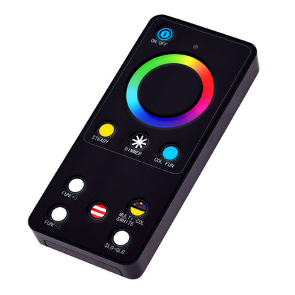 Vickerman 7.5' x 57" Flocked Arctic Fir Artificial Christmas Tree RGB Color Changing Low Voltage LED Lights