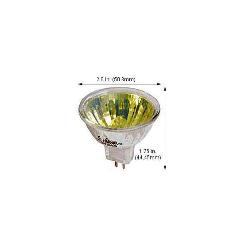 DAMAR 25699A MR16 FLOOD YELLOW QUARTZ HALOGEN BULBS BAB/CG/YELLOW NIB